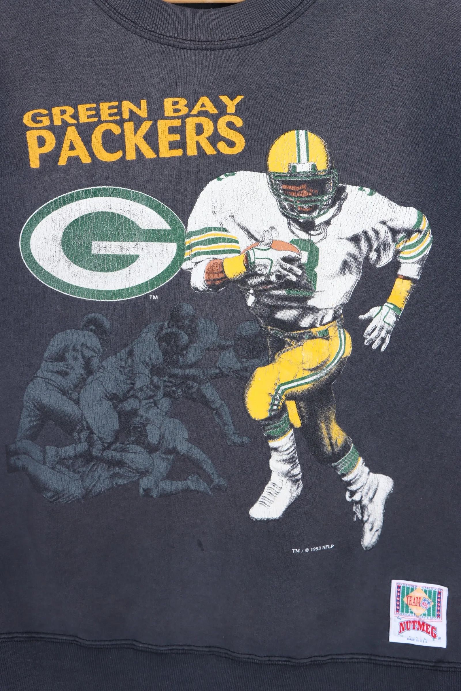 NFL Green Bay Packers 1993 Running Player NUTMEG Sweatshirt USA Made (M)