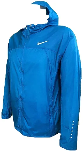 Nike Impossibly Light Hooded Running Jacket 457 XSmall Blue