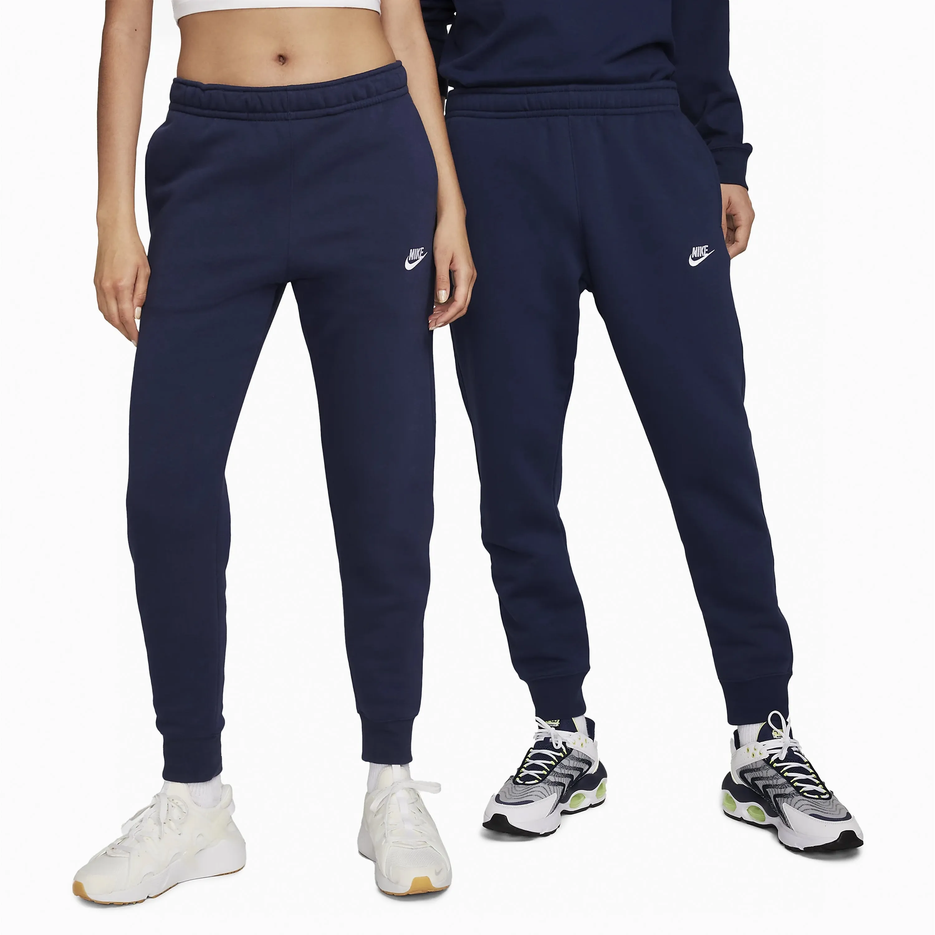 NIKE SPORTSWEAR CLUB JOGGERS MIDNIGHT NAVY & WHITE - BV2671