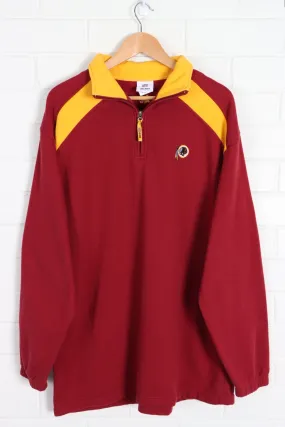 NLF Washington Redskins Embroidered Logo 1/4 Zip Sweatshirt (XL)