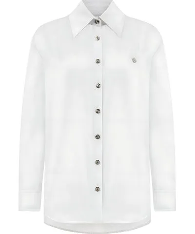 Nocturne Women's Oversized Button-Up Shirt