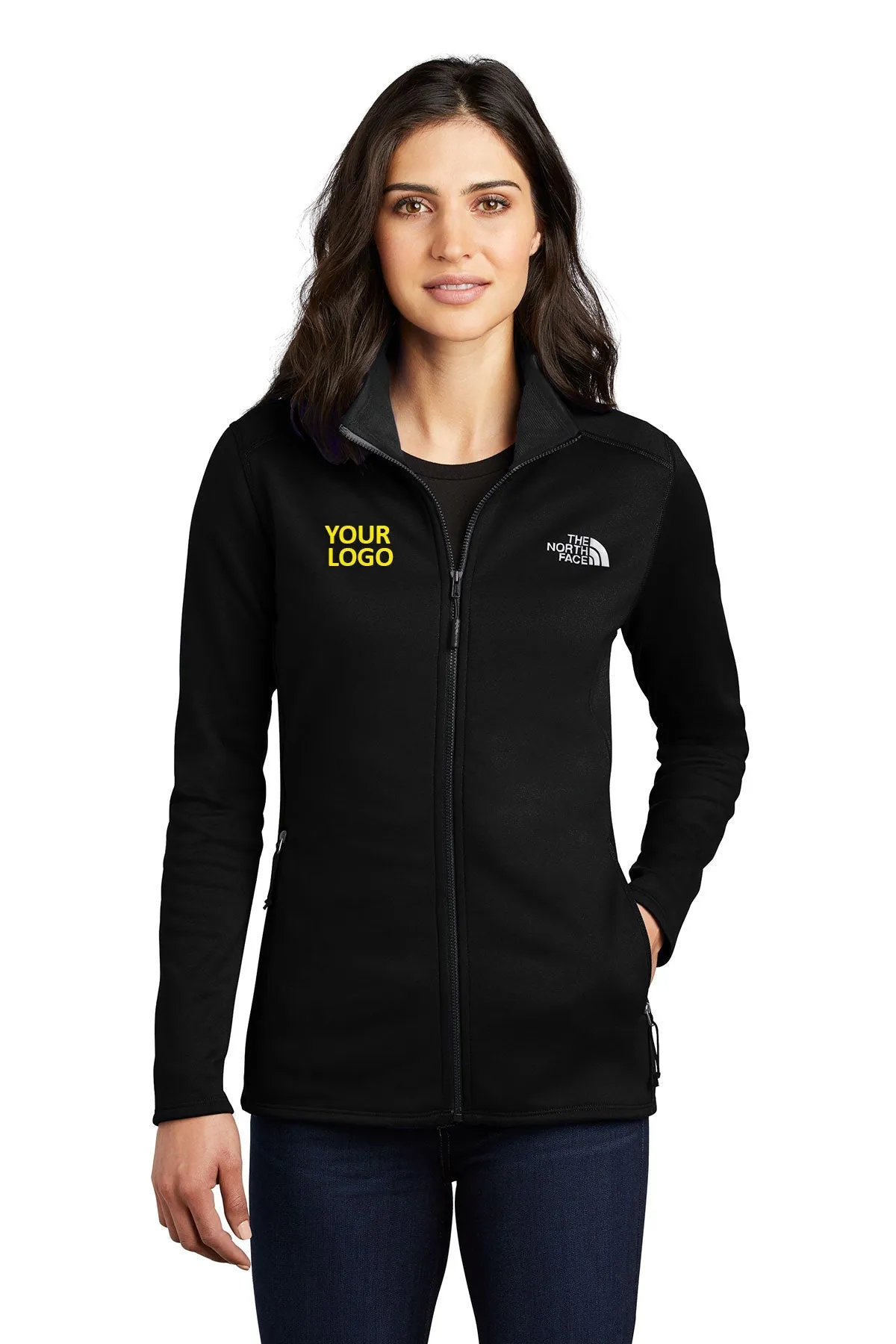 North Face Ladies Skyline Full-Zip Fleece Jacket Black