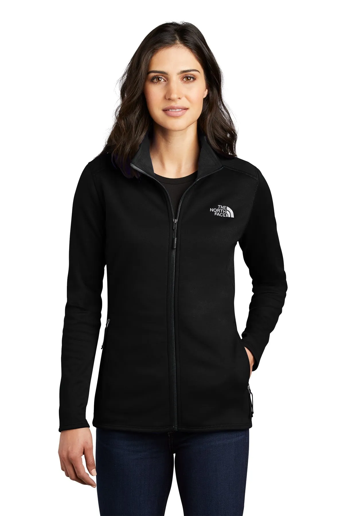 North Face Ladies Skyline Full-Zip Fleece Jacket Black