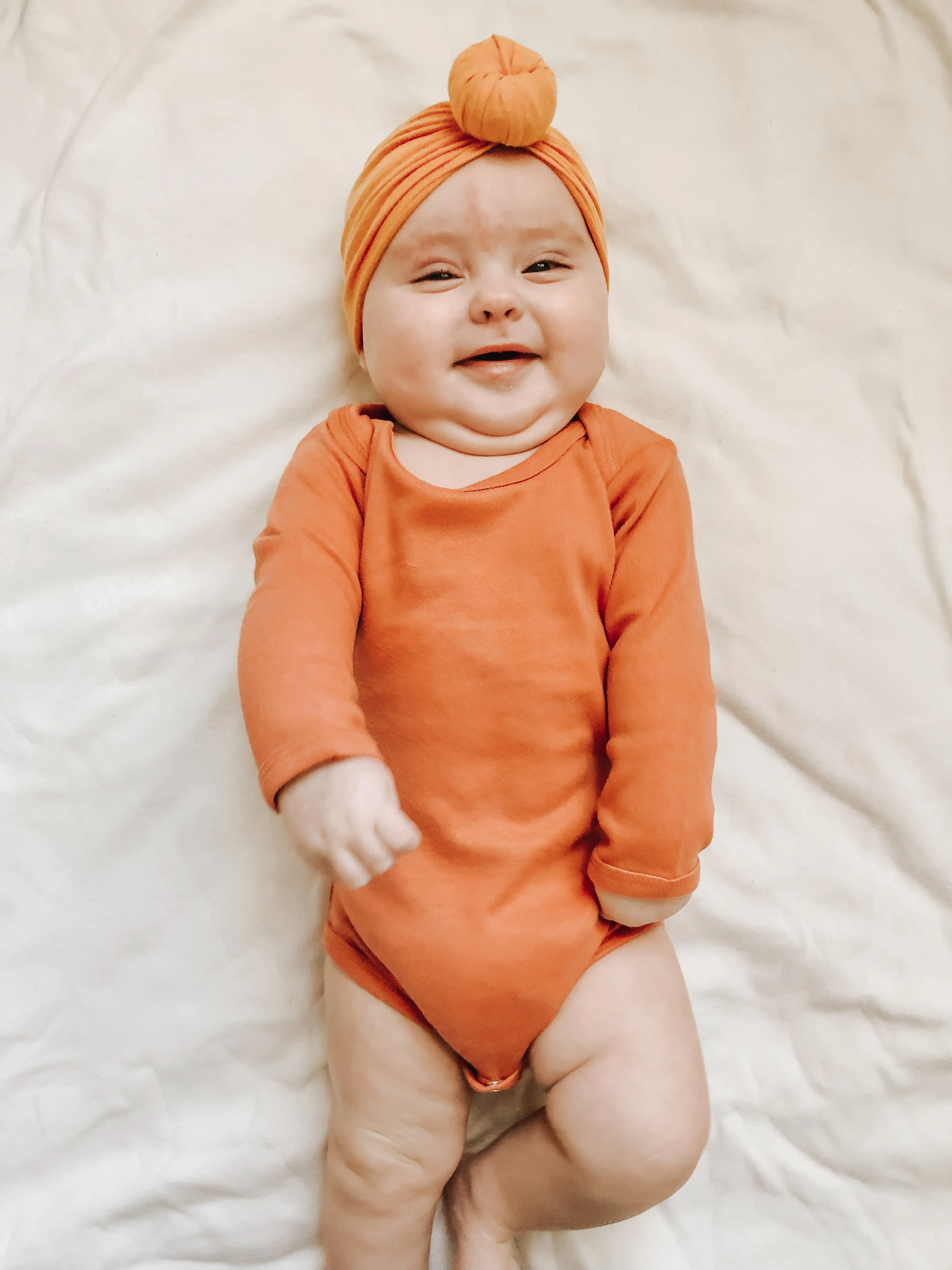 Organic Long Sleeve Bodysuit -  Colors