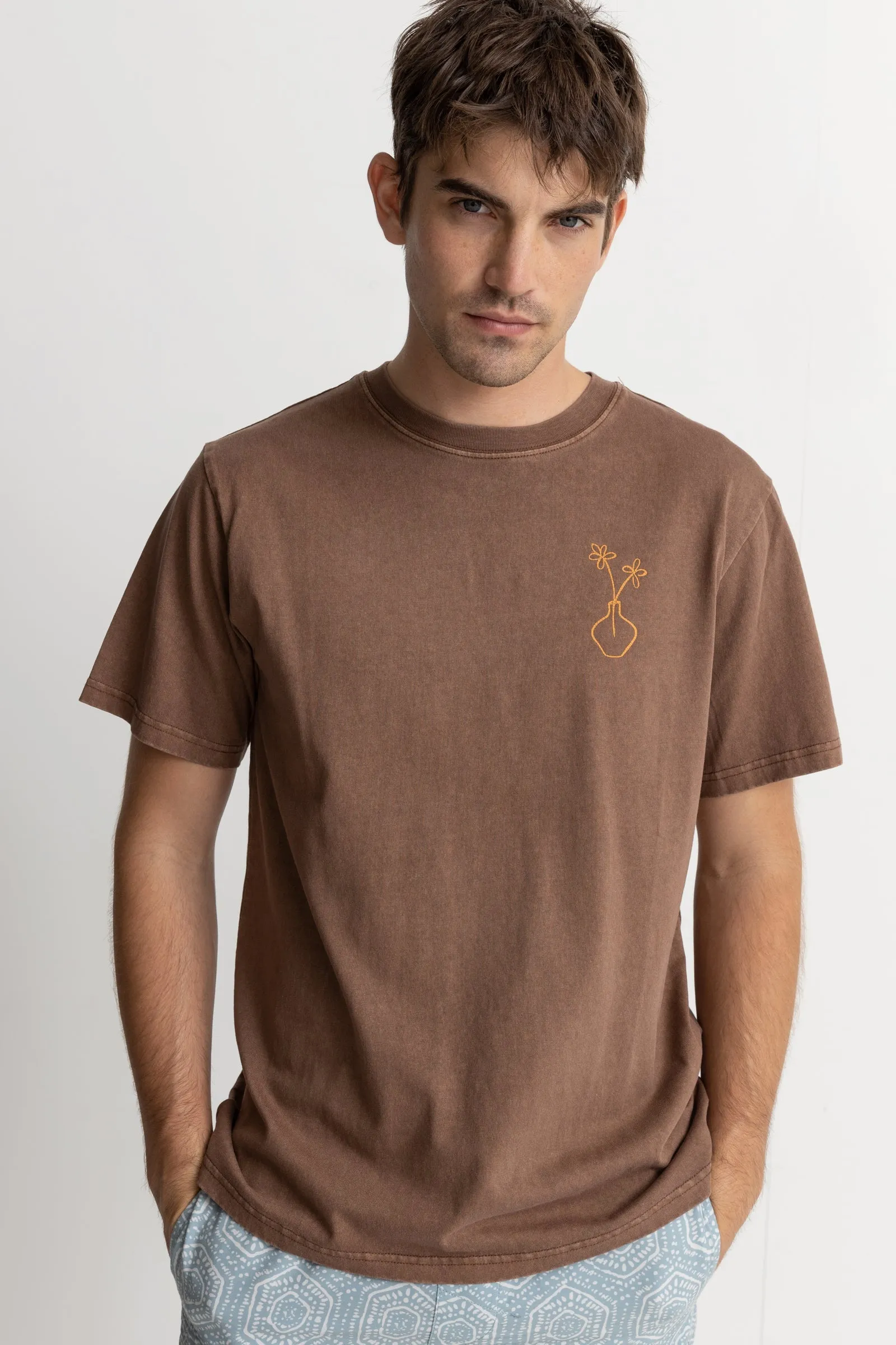 Outside Vintage Ss T-Shirt Brown