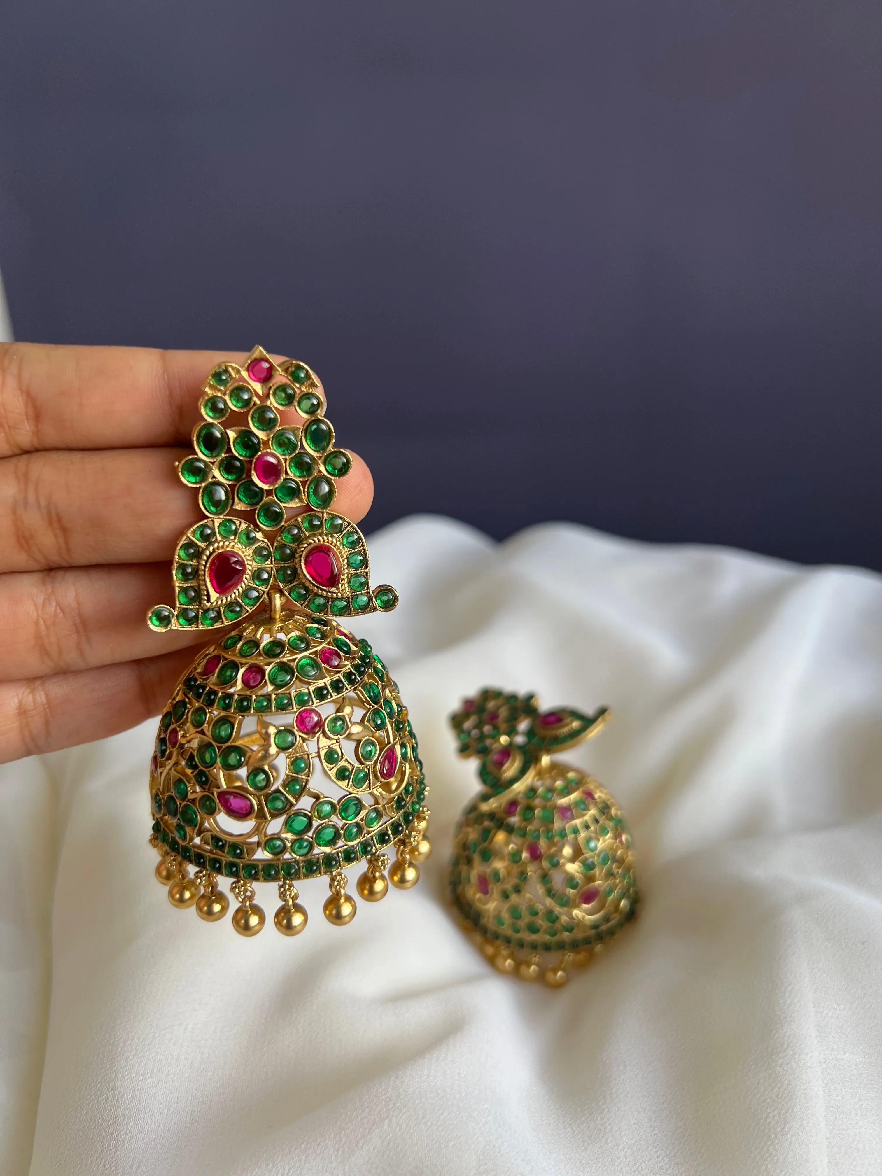 Oversized kemp vintage Jhumkas