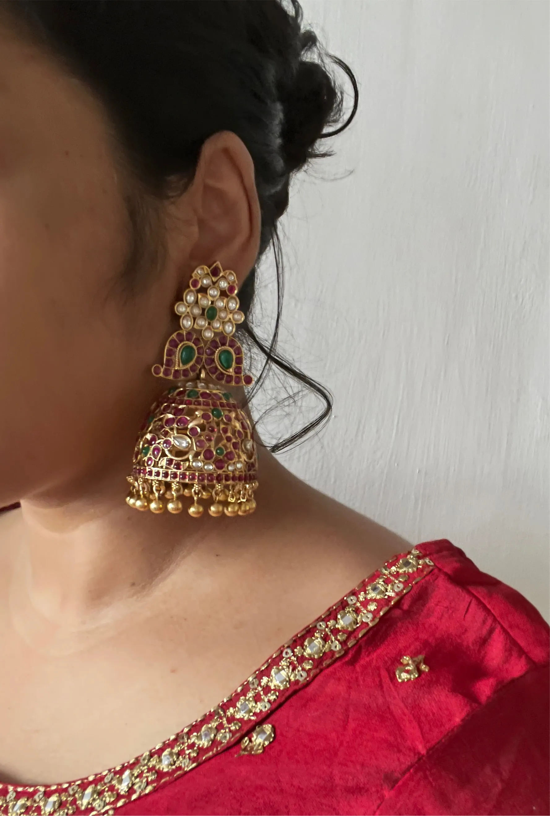 Oversized kemp vintage Jhumkas