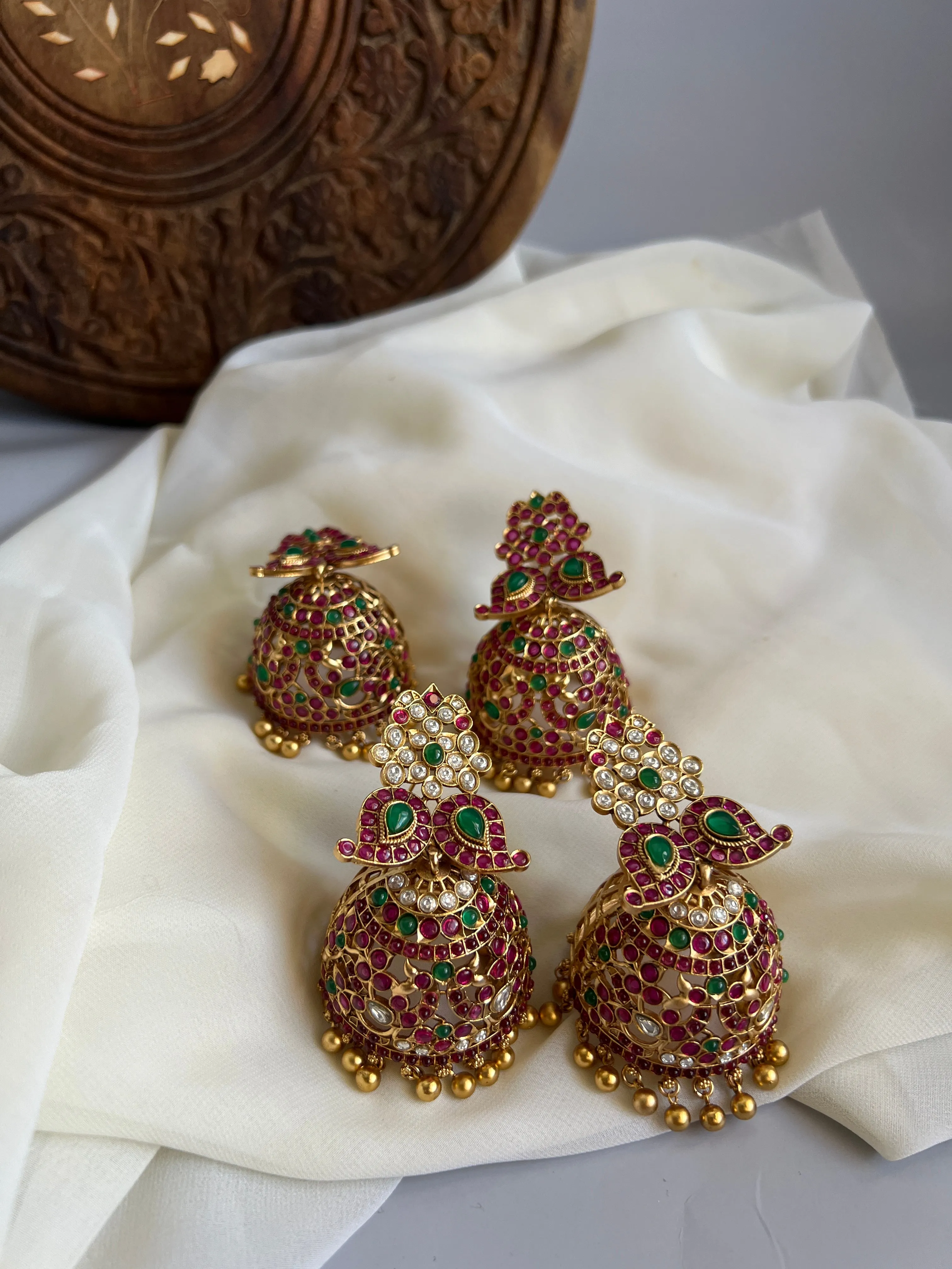 Oversized kemp vintage Jhumkas