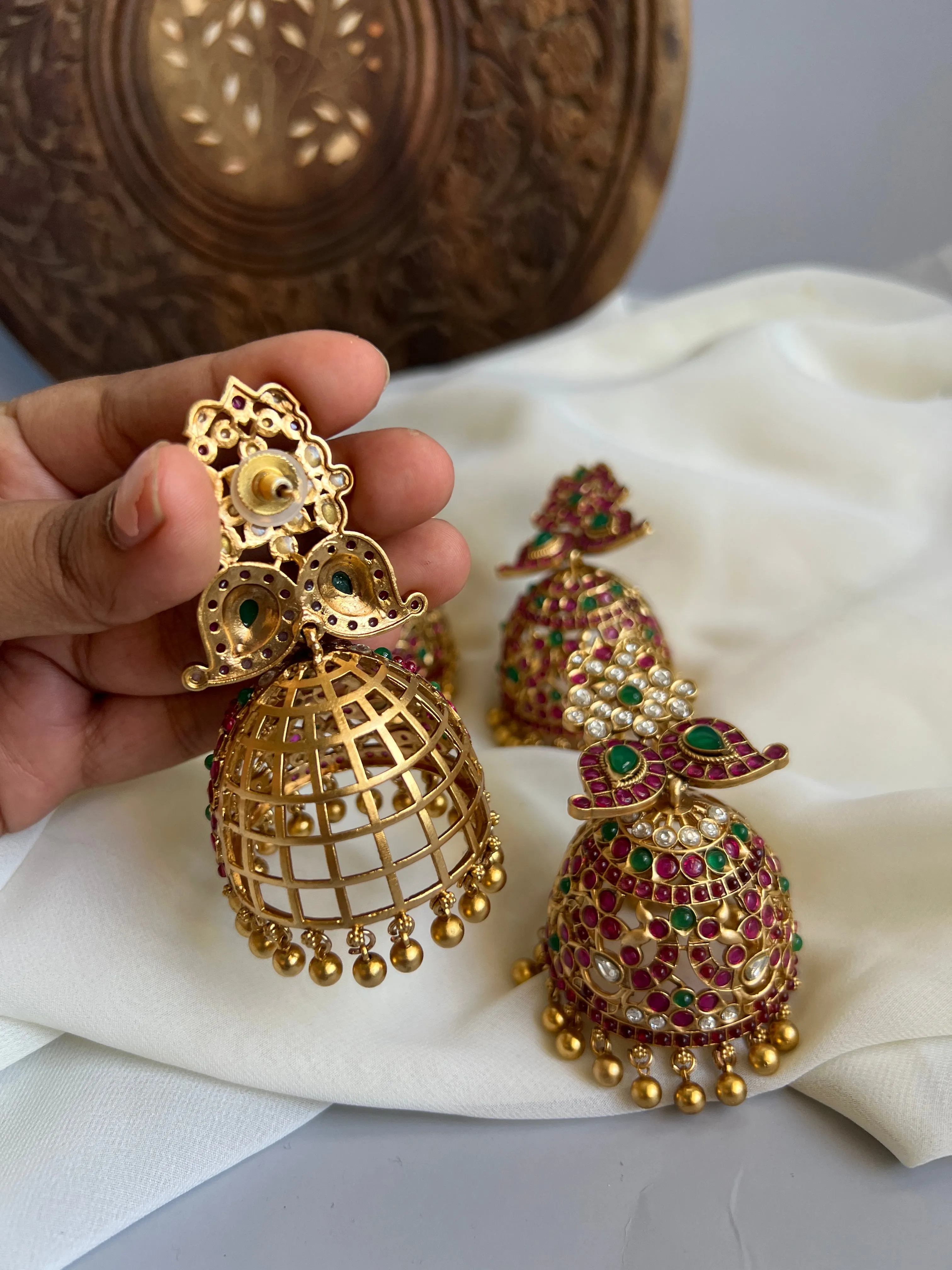 Oversized kemp vintage Jhumkas