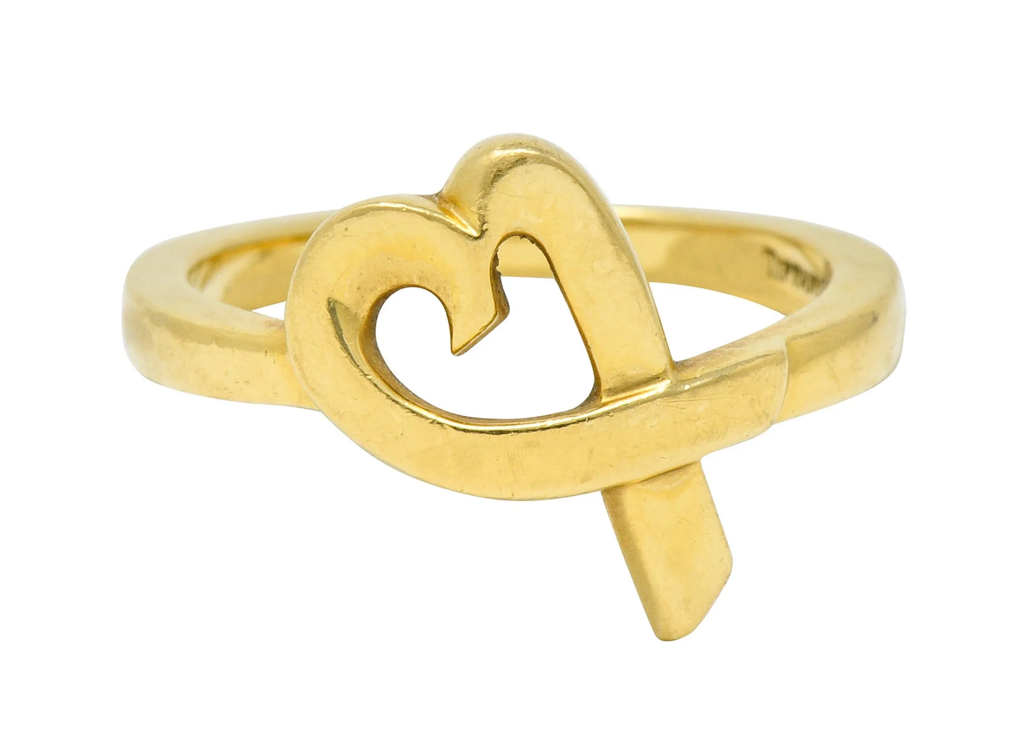 Paloma Picasso Tiffany & Co. 18 Karat Gold Vintage Loving Heart Ring