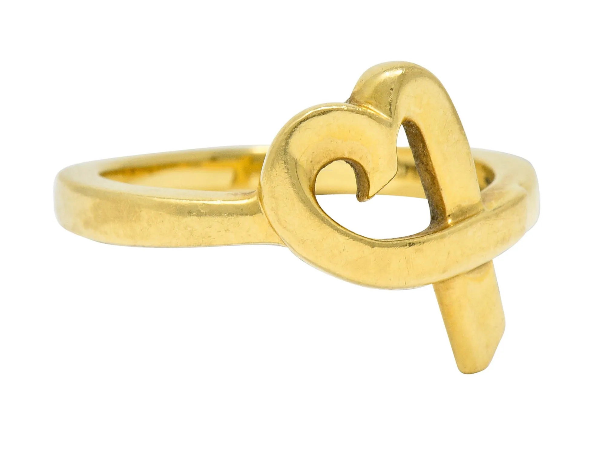 Paloma Picasso Tiffany & Co. 18 Karat Gold Vintage Loving Heart Ring