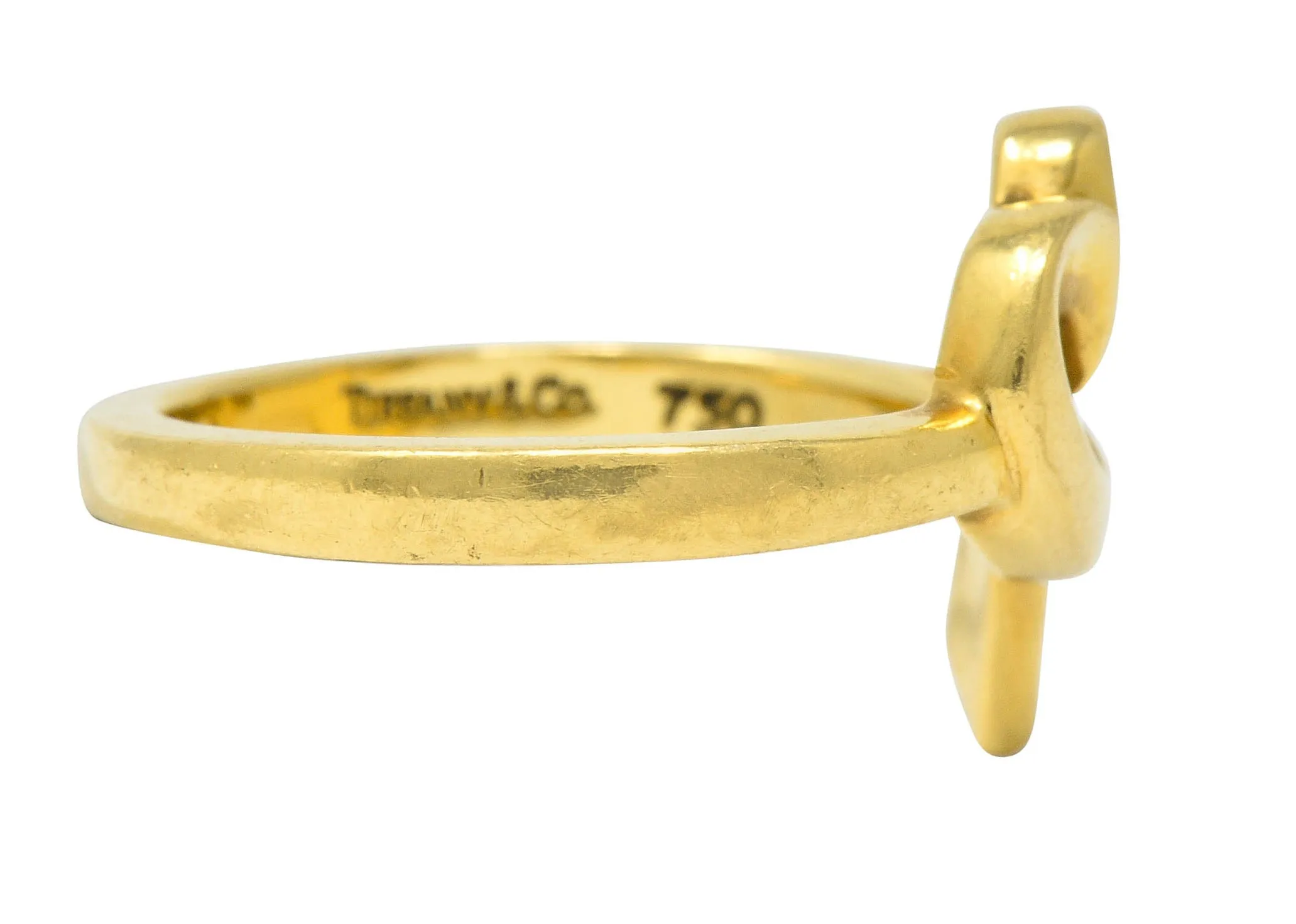 Paloma Picasso Tiffany & Co. 18 Karat Gold Vintage Loving Heart Ring