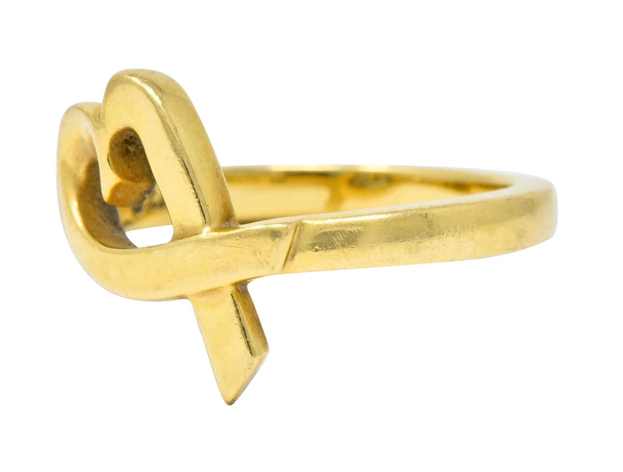 Paloma Picasso Tiffany & Co. 18 Karat Gold Vintage Loving Heart Ring