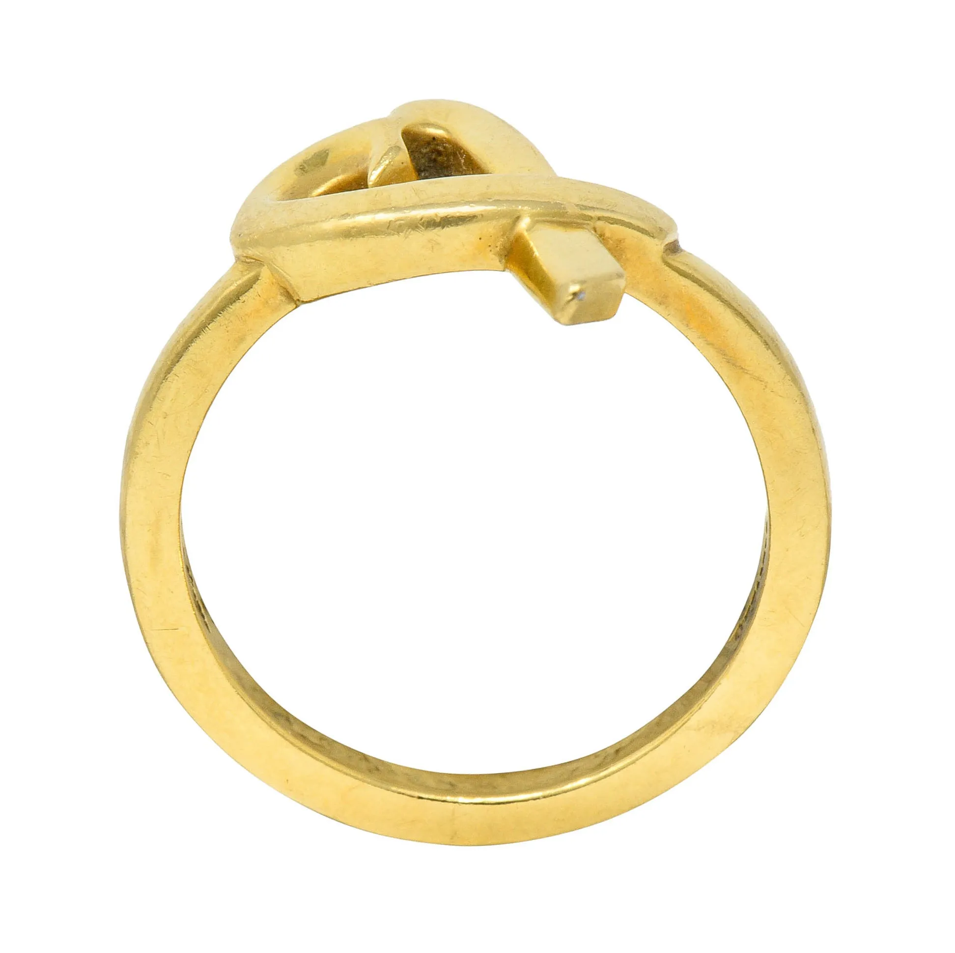 Paloma Picasso Tiffany & Co. 18 Karat Gold Vintage Loving Heart Ring