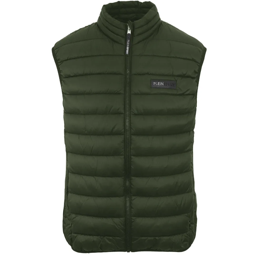 Plein Sport Mens UPPS102P 32 Gilet Green