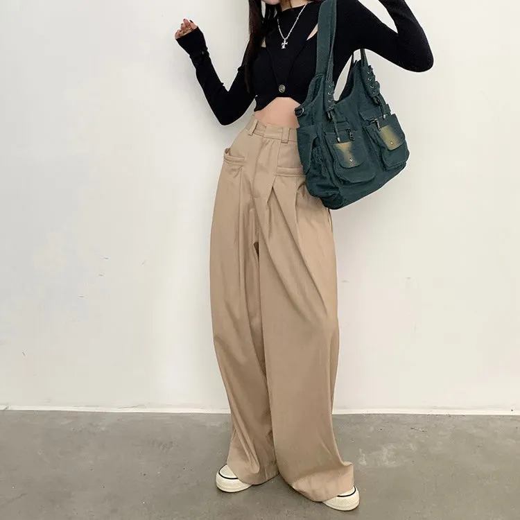 Pocket String Strap Oversized Trouser