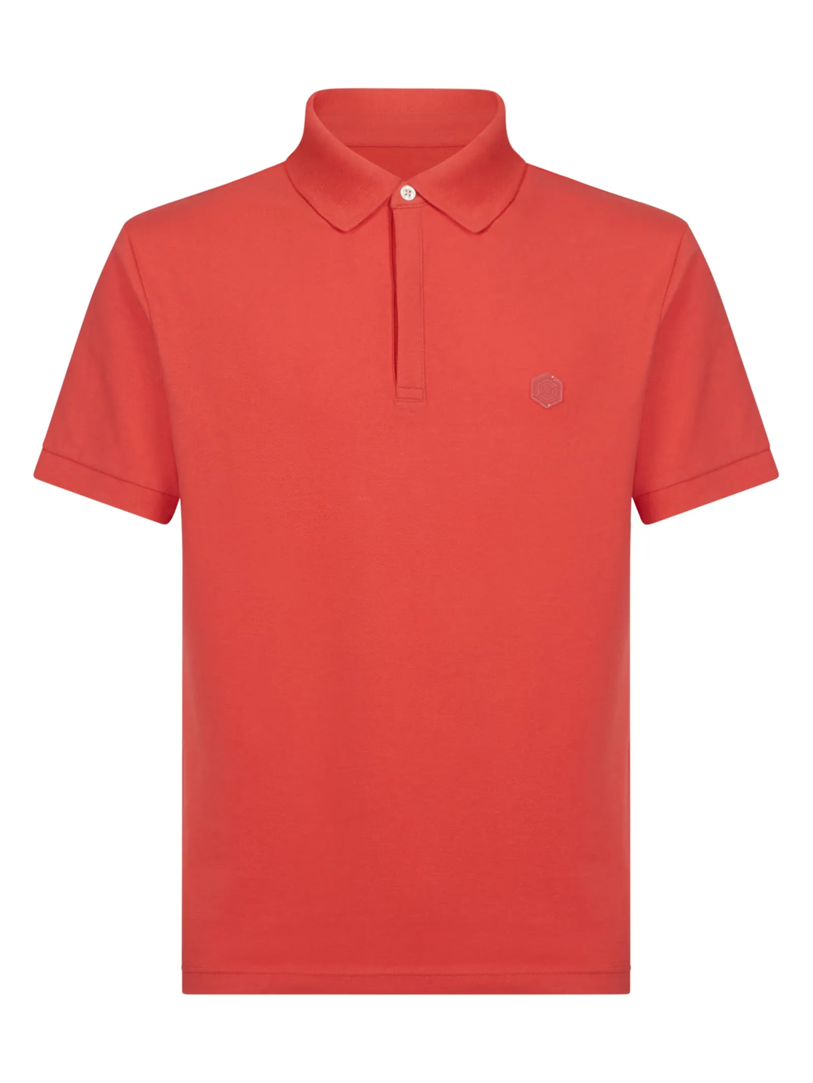 Polo in Eco Cotton Piquet Stretch - Cayenne