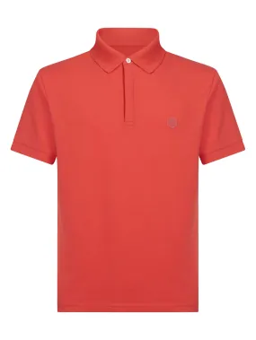 Polo in Eco Cotton Piquet Stretch - Cayenne