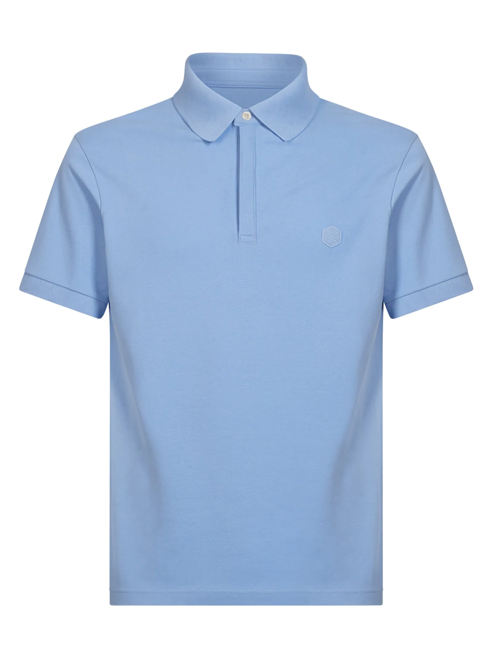 Polo in Eco Cotton Piquet Stretch - Hydrangea