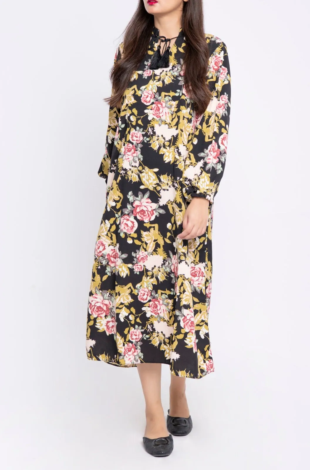 PRINTED FLORAL DRESS