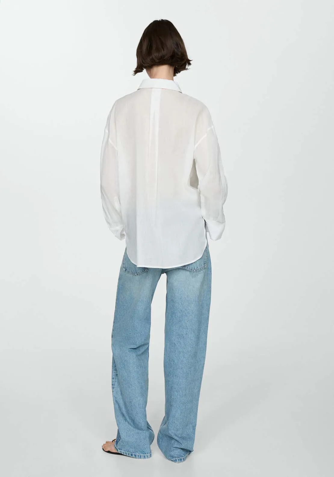 Ramie shirt with pockets