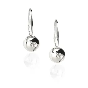 Rhodium Long Earth Earrings