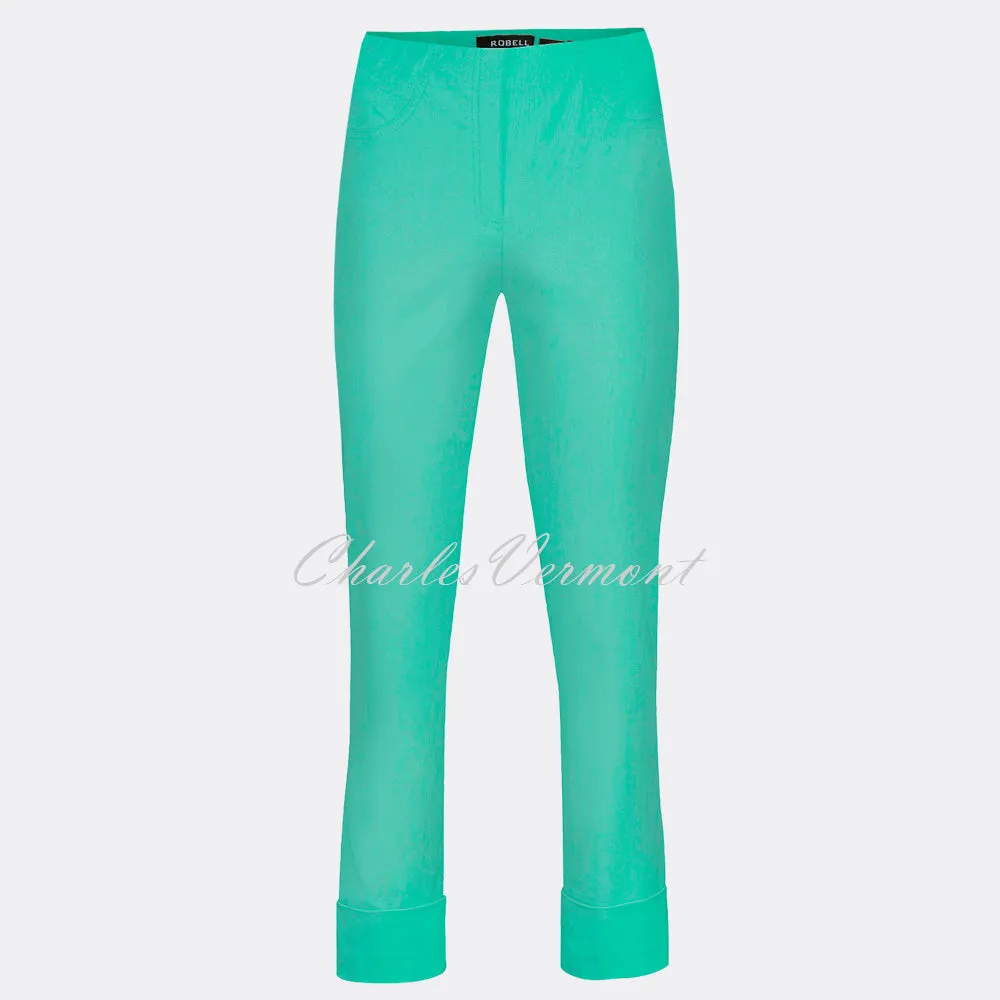 Robell Bella 09 - 7/8 Cropped Trouser 51568-5499-720 (Aqua Green)