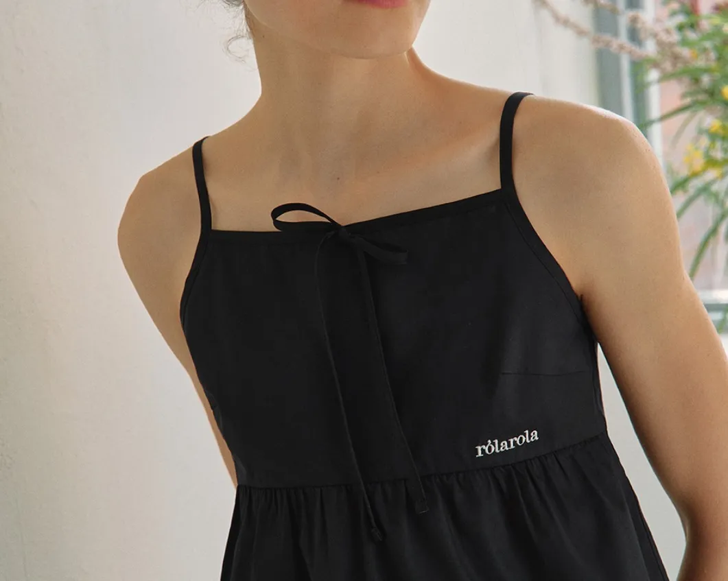 rolarola  |Sleeveless Street Style Plain Cotton Medium Logo