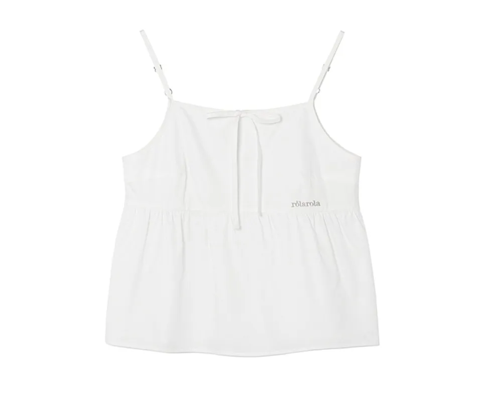 rolarola  |Sleeveless Street Style Plain Cotton Medium Logo