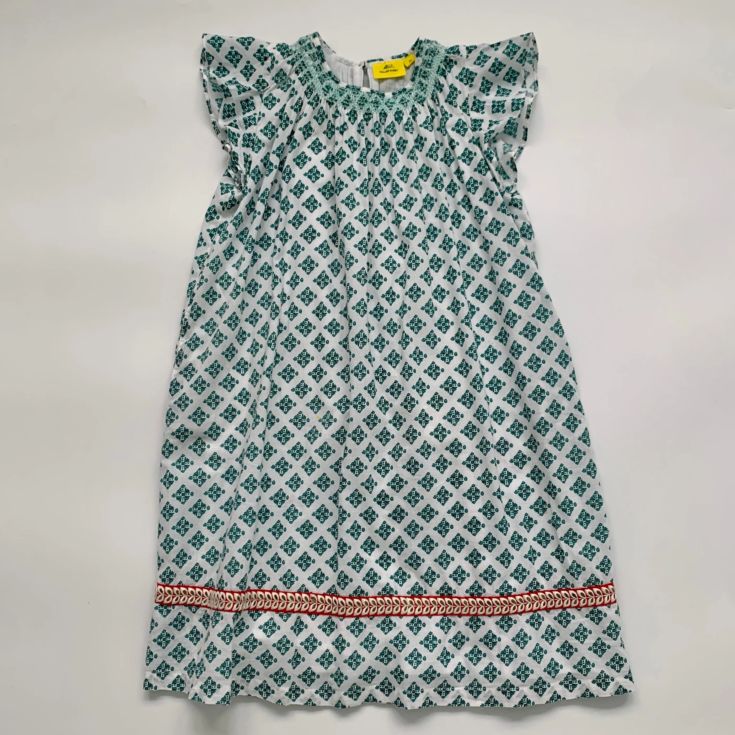 Roller Rabbit Cotton Peasant Dress With Embroidery: 10 Years