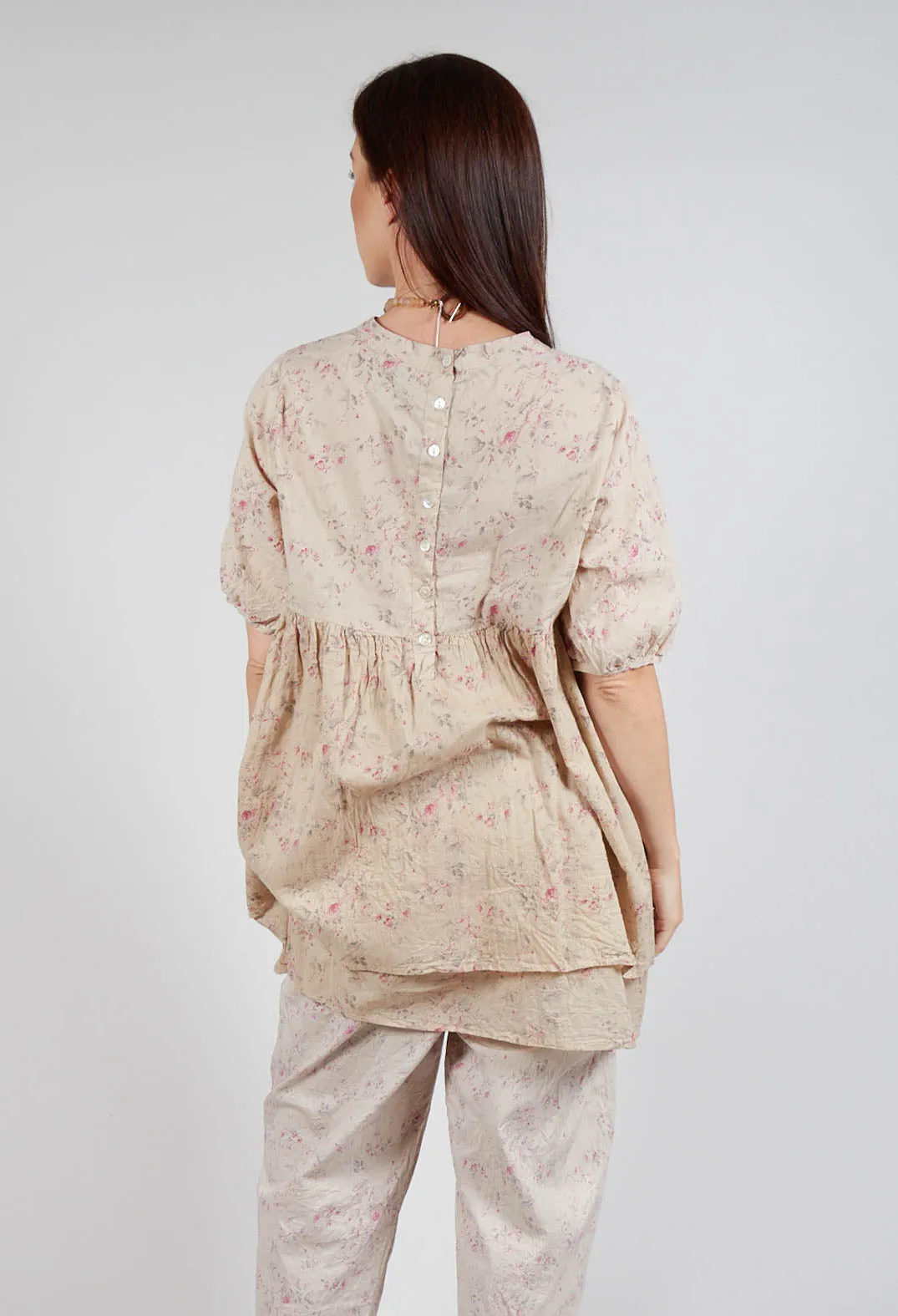 Roselle Top in Liberty Beige Print