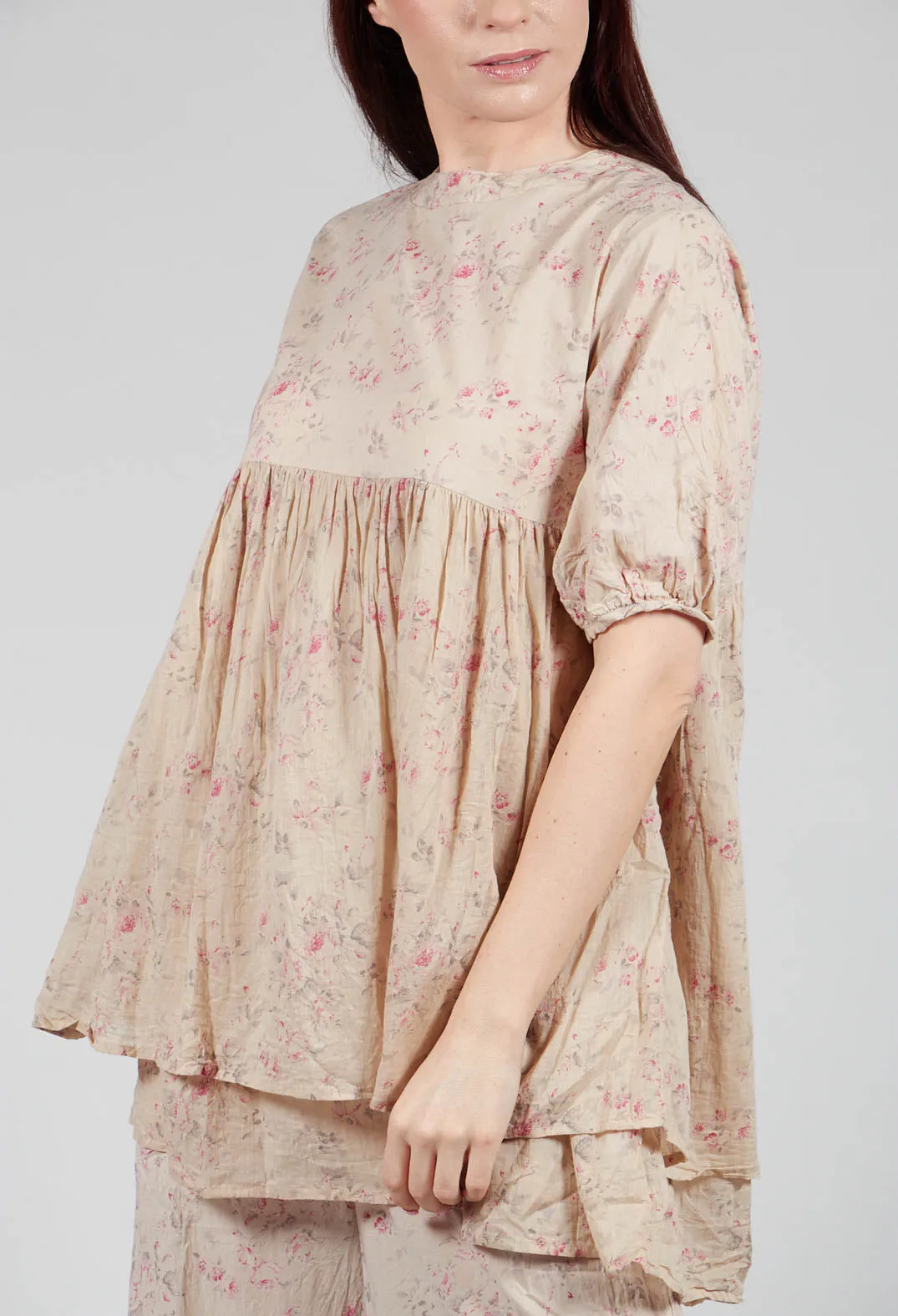 Roselle Top in Liberty Beige Print