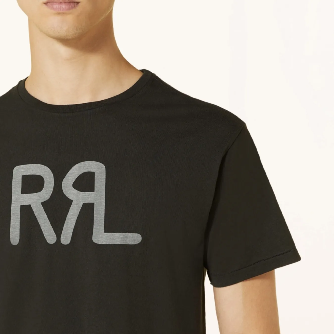 RRL  |Crew Neck Street Style Cotton Short Sleeves Logo Surf Style