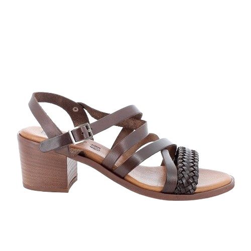 SANDALI CON TACCO IGI&CO DONNA PELLE SINTETICA MARRONE SCURO TACCO 5,7 5689300