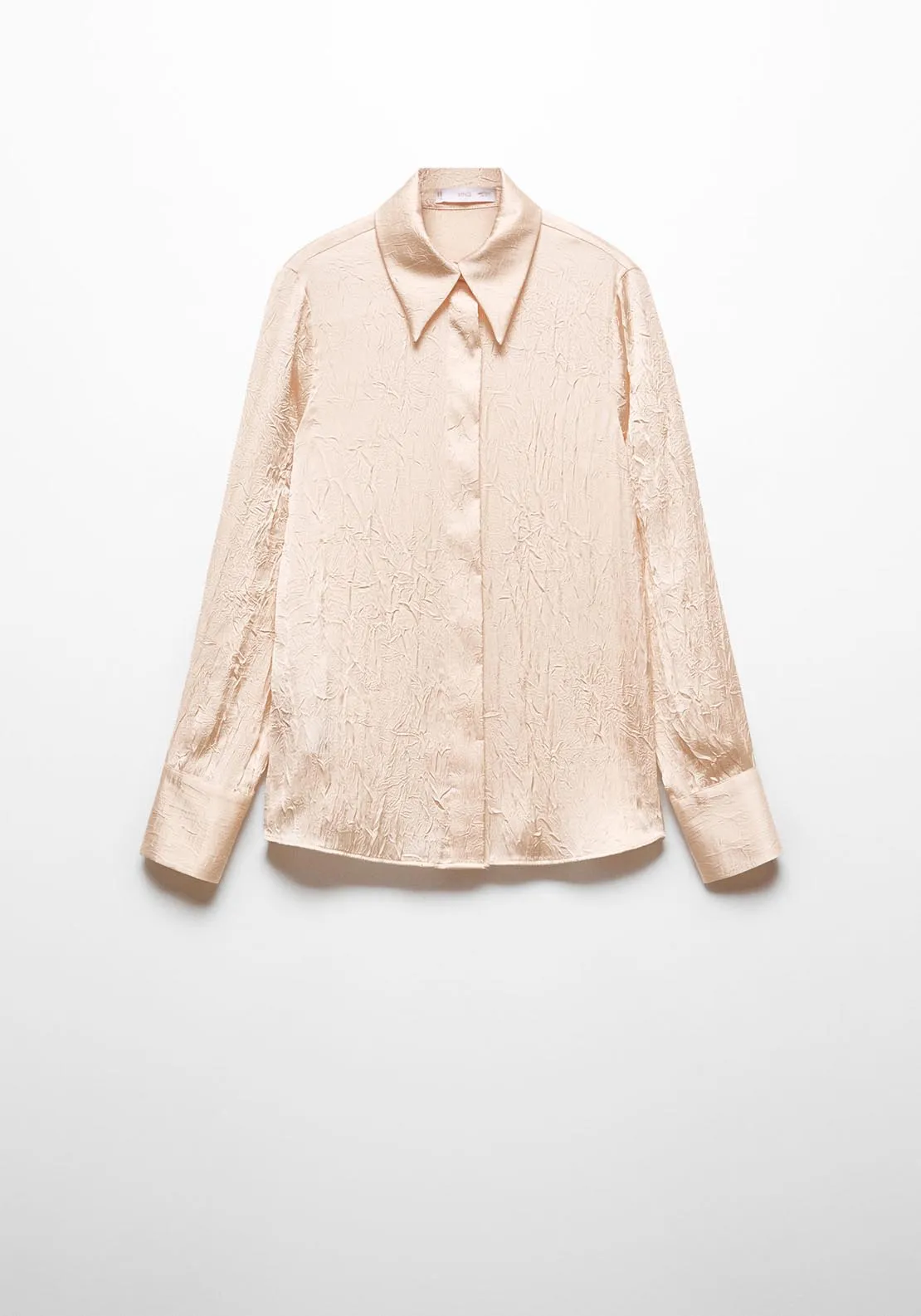 Satin textured shirt