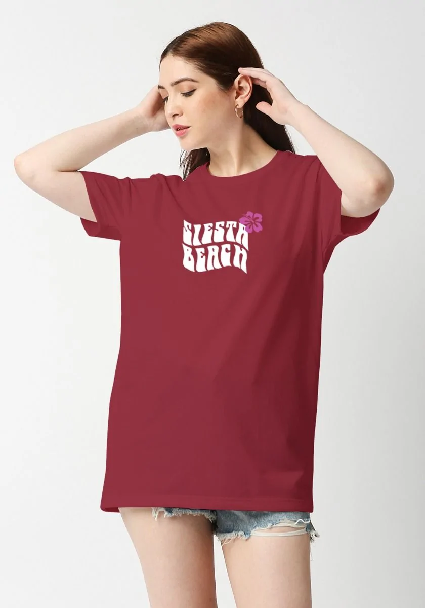 Siesta Beach Women Oversized T-Shirt