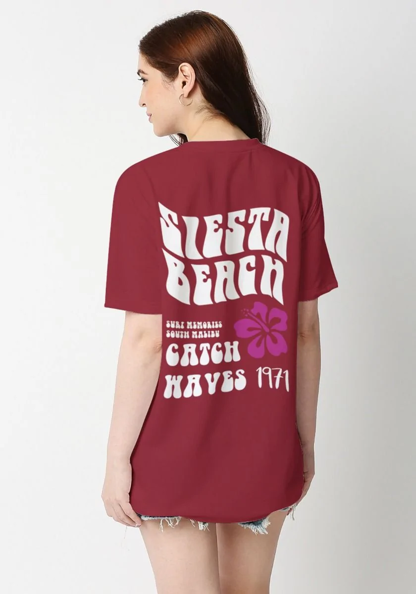 Siesta Beach Women Oversized T-Shirt