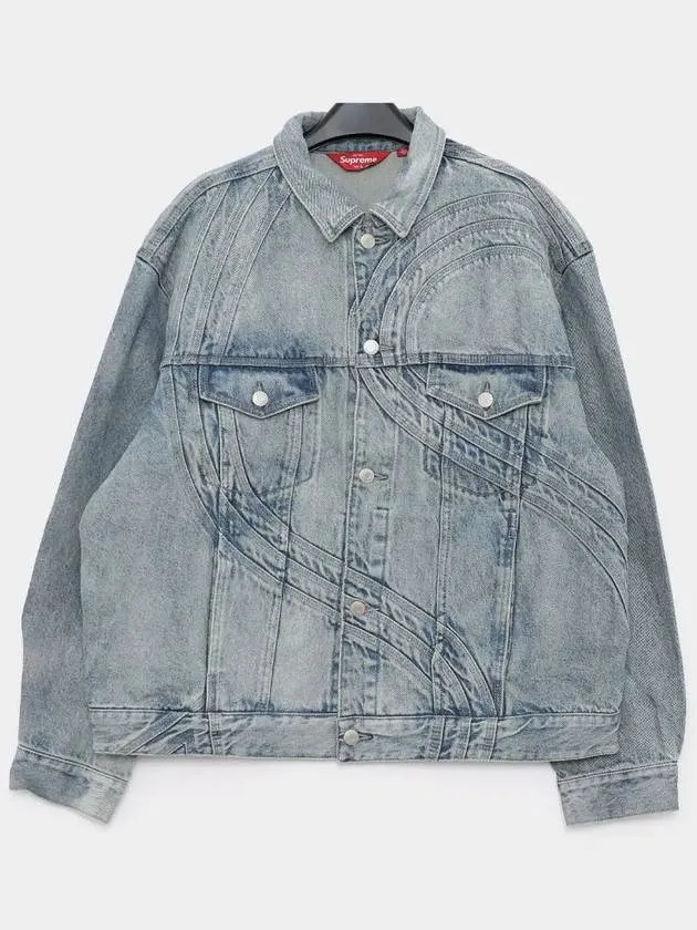 SS24J53 WASHD BLUE denim jacket