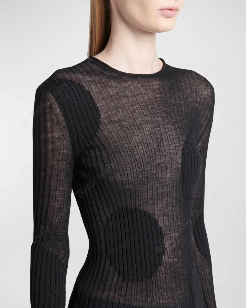 Stella McCartney  |Dots Casual Style Unisex Wool Street Style Long Sleeves