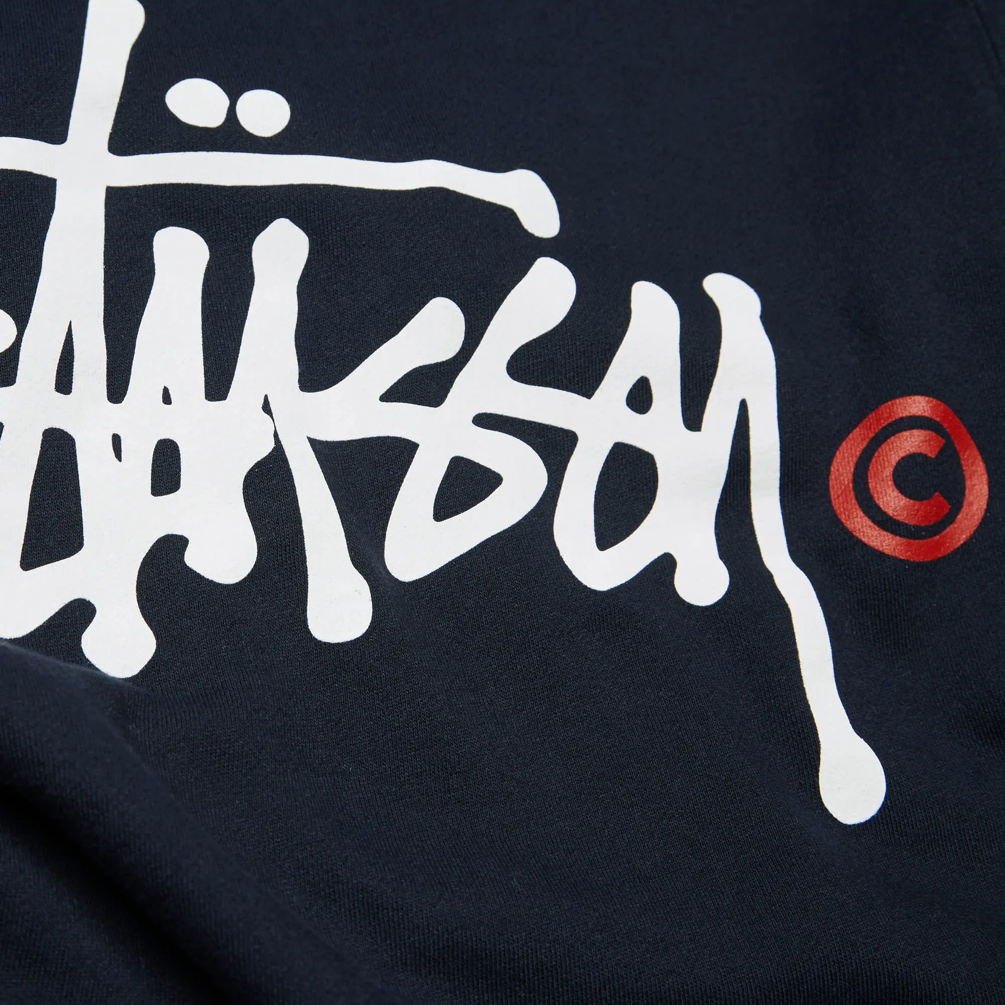 Stussy Basic Logo HoodyNavy, White & Red