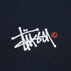 Stussy Basic Logo HoodyNavy, White & Red