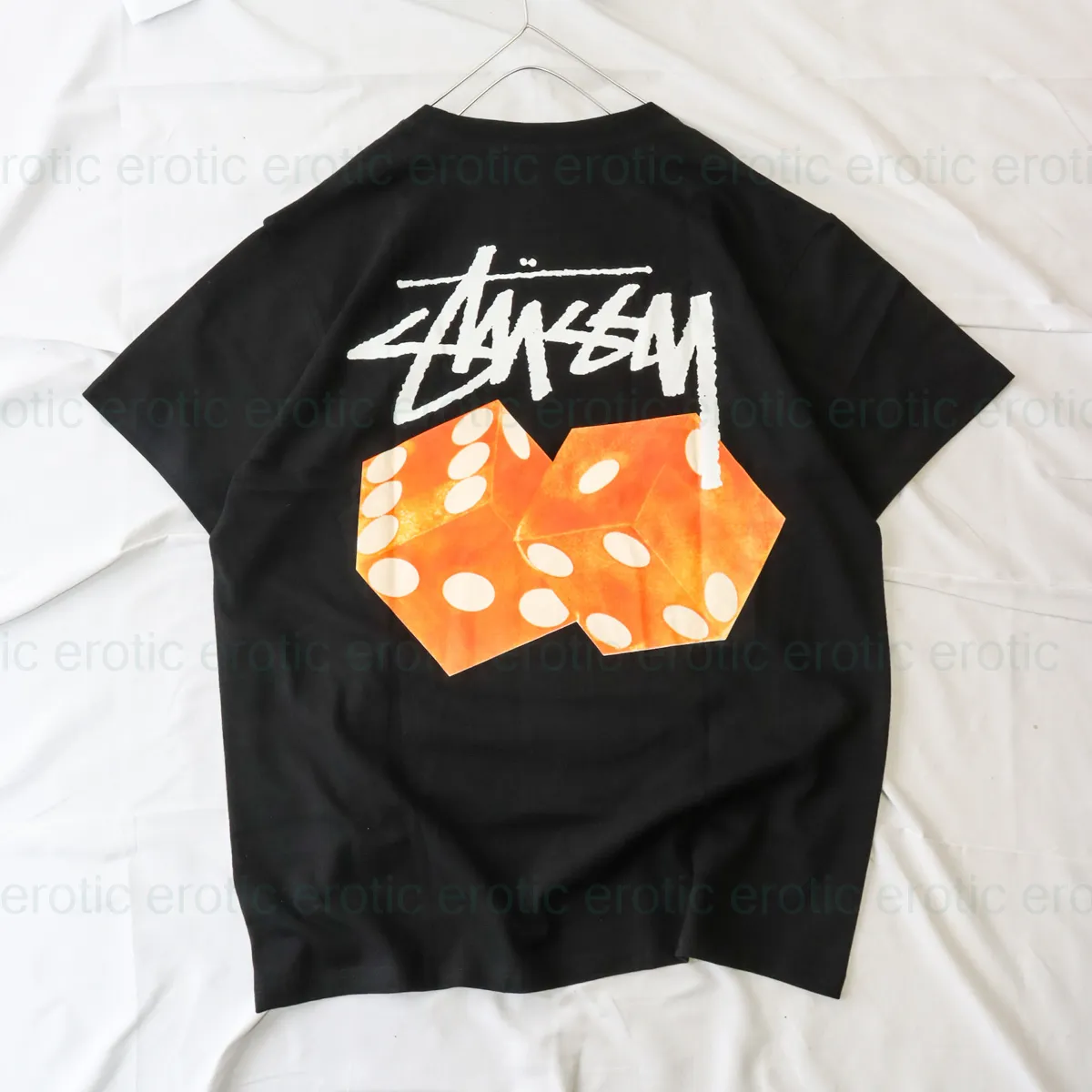 STUSSY  |Crew Neck Unisex Street Style Cotton Short Sleeves Oversized