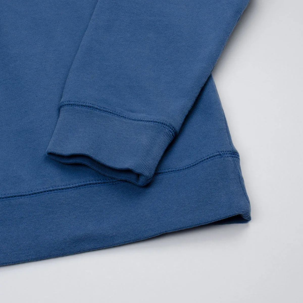 Sunspel - Loopback Sweatshirt - Smoke Blue