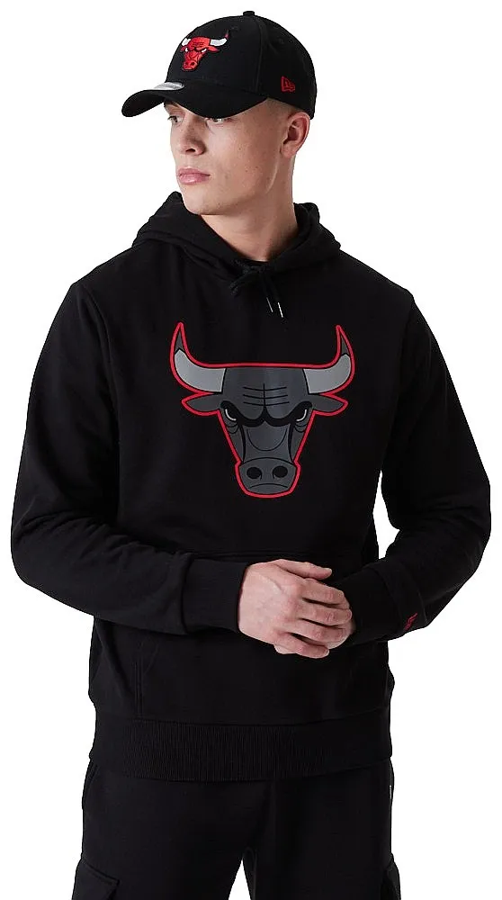 sweatshirt New Era Outlline Logo Pullover NBA Chicago Bulls - Black/Faded Red - men´s