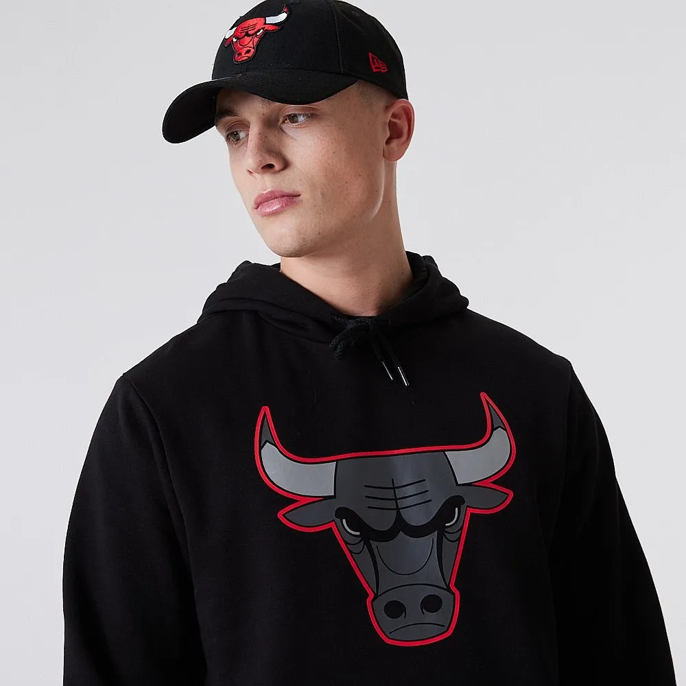 sweatshirt New Era Outlline Logo Pullover NBA Chicago Bulls - Black/Faded Red - men´s