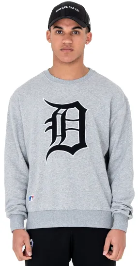 sweatshirt New Era Post Grad Pack XL Crew MLB Detroit Tigers - Light Gray Heather - men´s