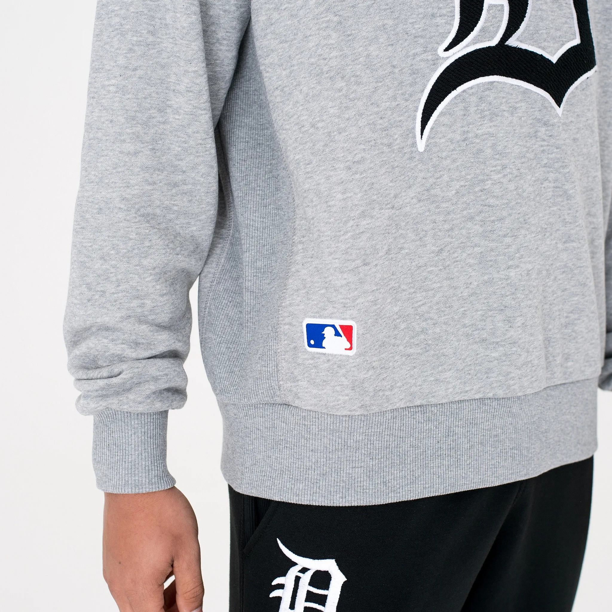 sweatshirt New Era Post Grad Pack XL Crew MLB Detroit Tigers - Light Gray Heather - men´s