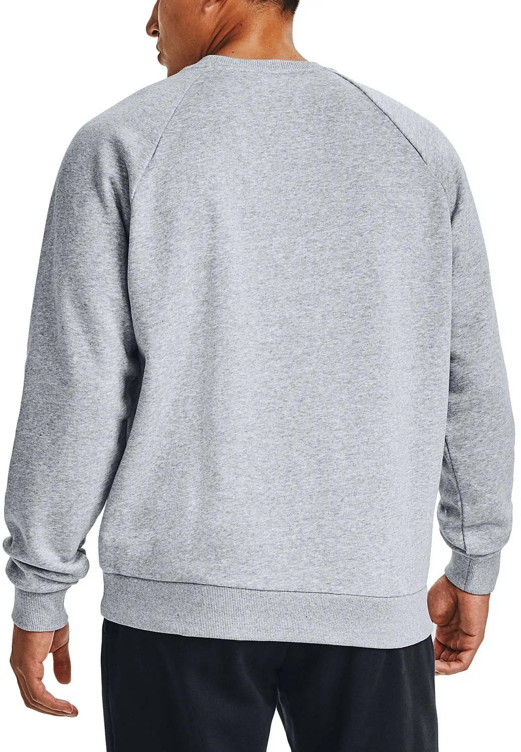 sweatshirt Under Armour Rival Fleece Crew - 011/Mod Gray Light Heather/Onyx White - men´s