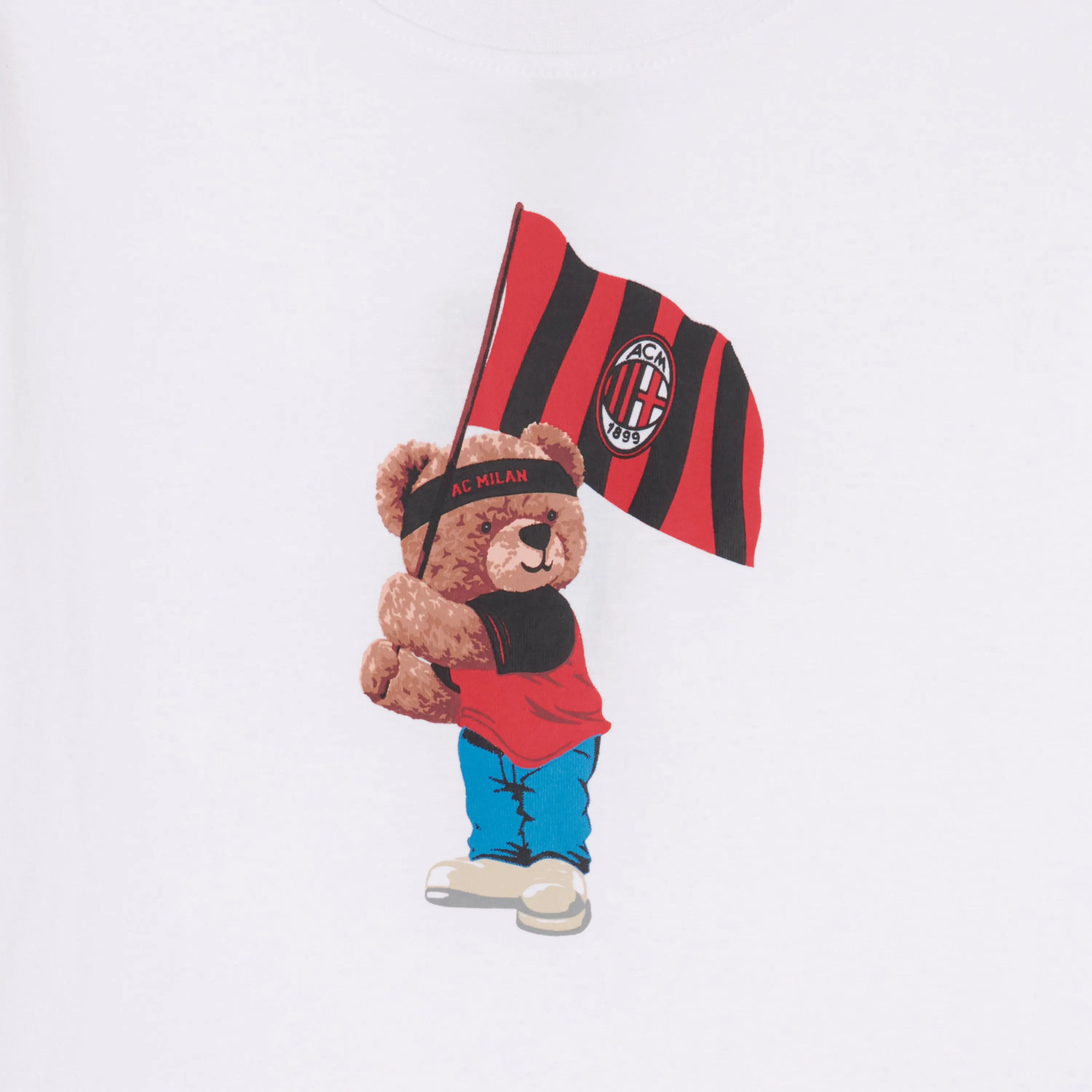 T-SHIRT MILAN BAMBINO BIANCA TEDDY COLLECTION