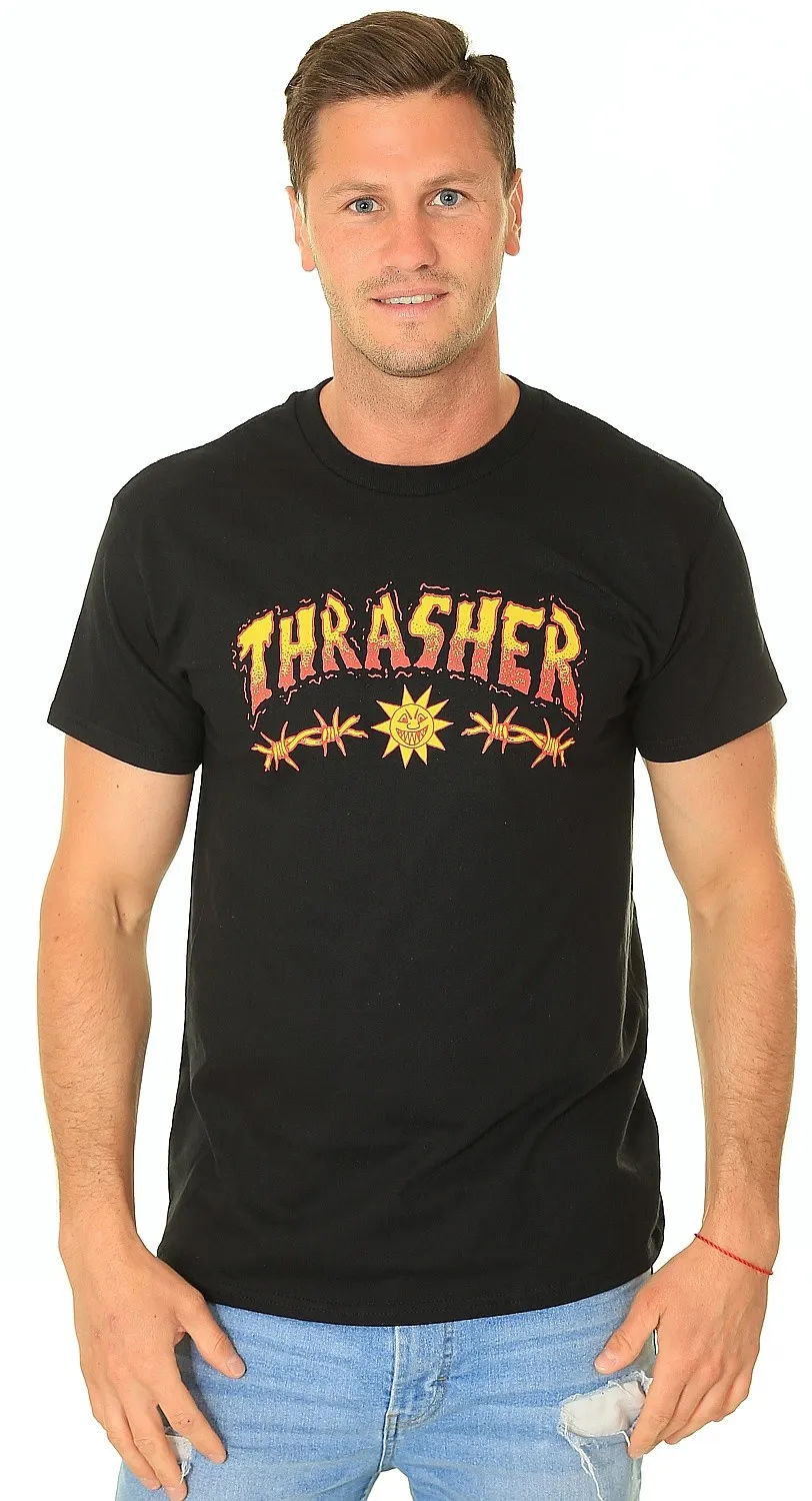 T-Shirt Thrasher Sketch - Black - men´s